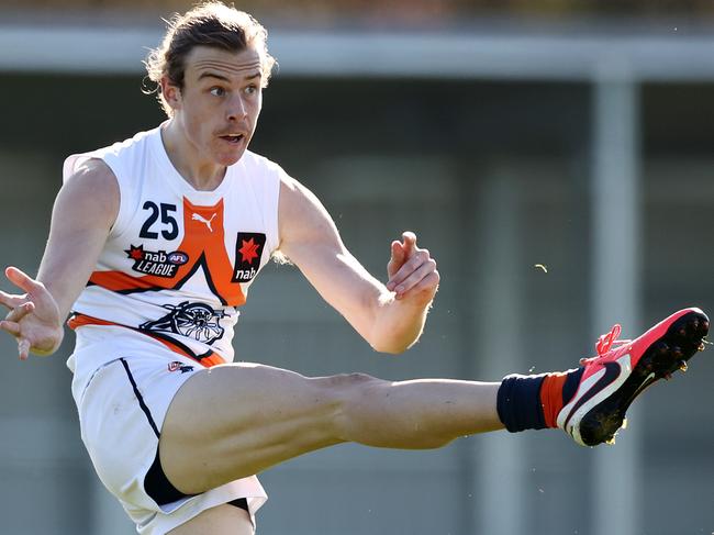 NAB League. Calder Cannons vs Western Jets at Craigieburn. 20/06/2021.   Josh Goater   .  Pic: Michael Klein