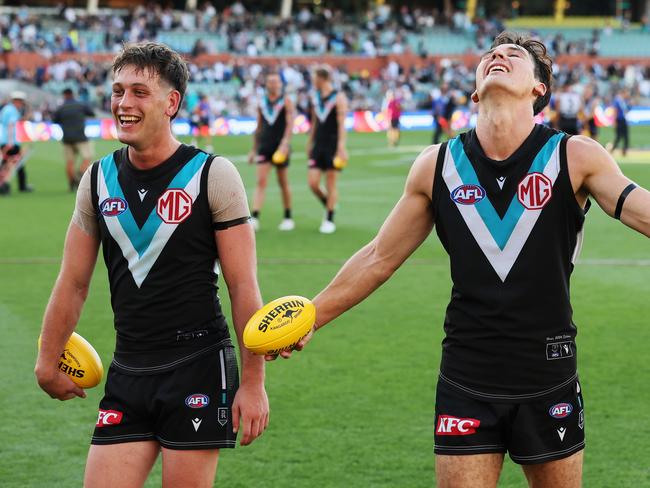 The midfield stars are front and centre of Port’s premiership hopes. (Photo by James Elsby/AFL Photos via Getty Images)