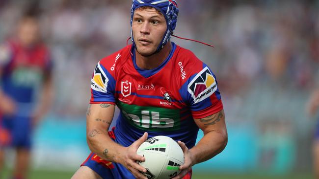 Kalyn Ponga was impressive as the Knights routed an understrength Roosters outfit. Picture: Tony Feder/Getty Images