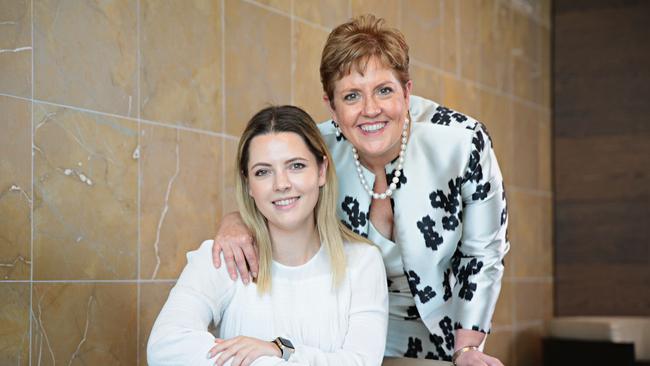 Alexis George, pictured with herdaughter Ashlee Barnes, as part of the The Deal magazine's series on CEO women and their daughter. Photographer: Adam Yip