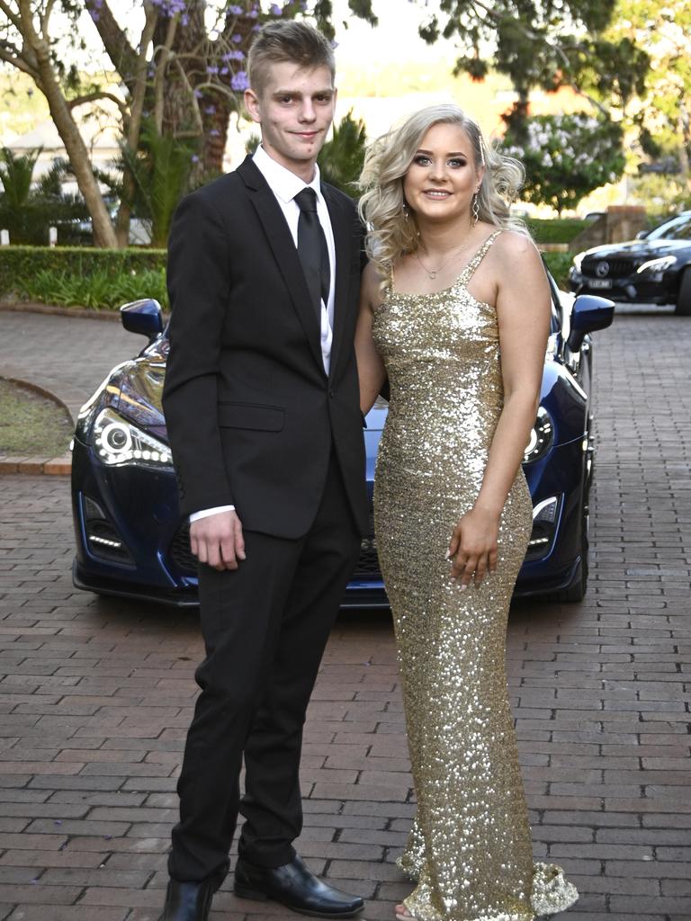 Brianna Day and her partner Mitchell James. Students from The Flexi School celebrated their graduation with a formal at Gips.