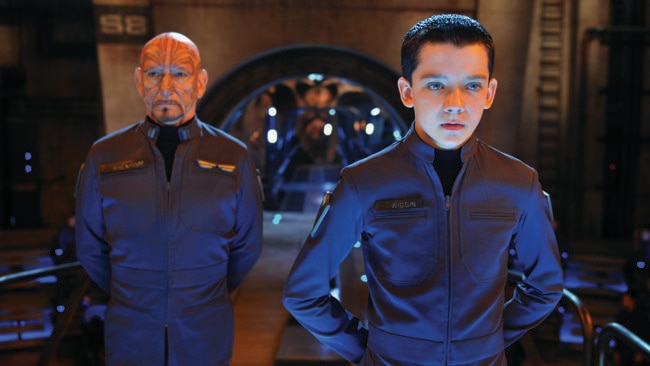 Ben Kingsley plays mentor Mazer Rackham and Asa Butterfield stars as tactical genius Ender Wiggin.