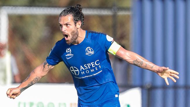 Adelaide Olympic captain Ricardo Da Silva has won the Sergio Melta Medal for the NPL SA’s player of the year. Picture: Adam Butler