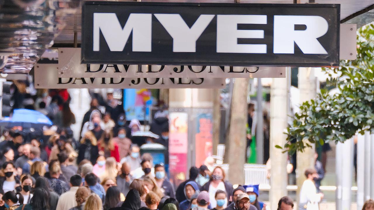 Online sales growth is rising at Myer according to its half-year results up to December 31, 2023. Picture: NCA NewsWire / Luis Enrique Ascui