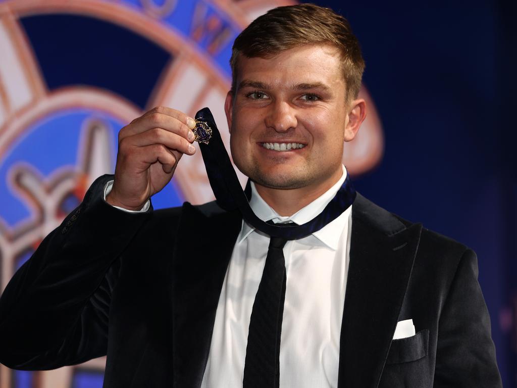 Ollie Wines won a history-making Brownlow medal. Photo by Michael Klein