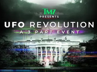 TMZ Presents: UFO Revolution. An in-depth look at the whistleblowers who sparked a UFO revolution, revealing evidence that the government knows much more than they’re letting on. Picture: TMZ