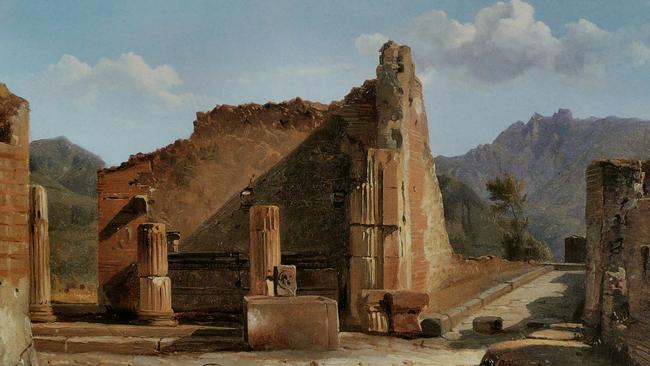 A view of the forum at Pompeii