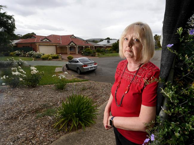 Willow Drive resident Elaine Pizimolas hopes the new pipe will mean no more flooding in her street. Picture: Tricia Watkinson.