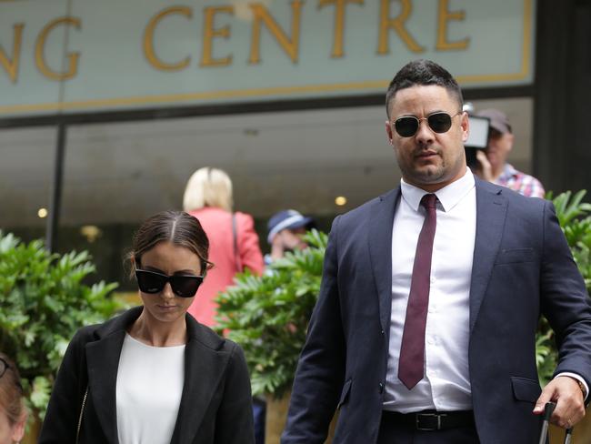 Jarryd Hayne’s lawyers have appeared in court asking for his third sexual assault trial to be moved to Newcastle. Picture: NCA NewsWire/Christian Gilles.