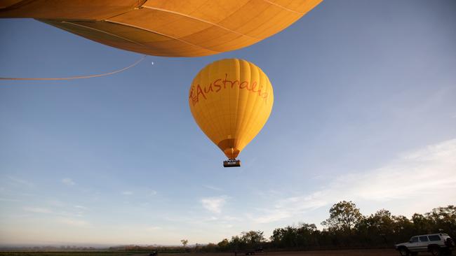 Greg Daven of Cairns Hot Air Balloons is among those considering reduced days of operation due to absent tourists. Picture: Russell Freeman.