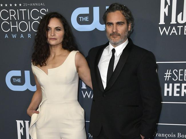 Siblings Rain Phoenix and Joaquin Phoenix in January 2020. Picture: Frazer Harrison/Getty