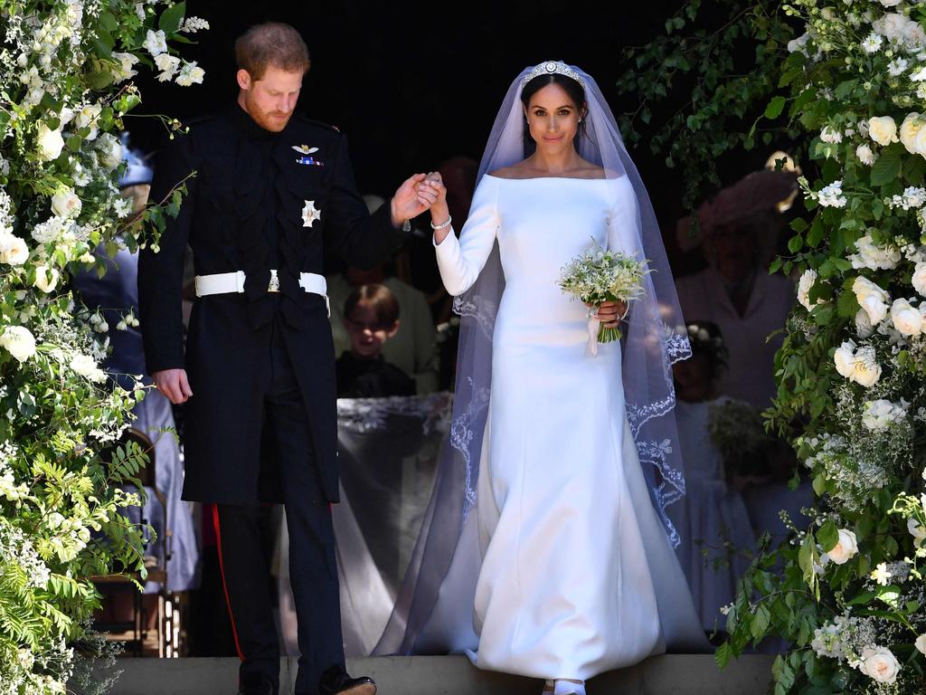 Harry and Meghan at their $57 million wedding in May 2018. Picture: Ben Stansall/AFP