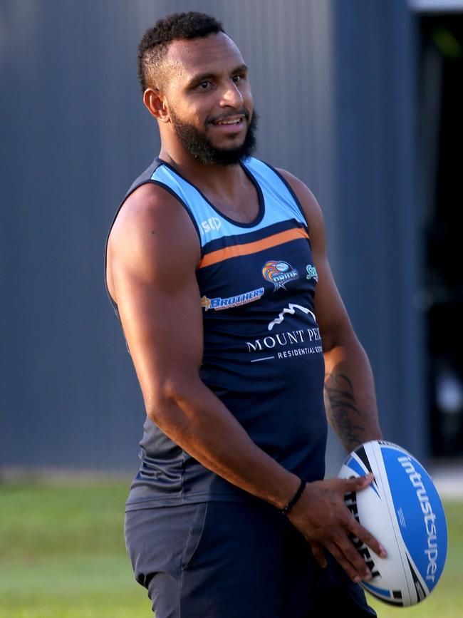 Northern Pride player Gideon Gela Mosby is playing for Wanderers. PICTURE: ANNA ROGERS