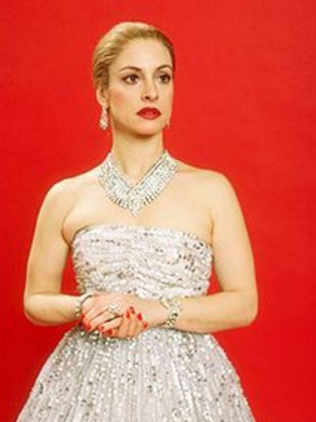 LuPone as Eva Peron in Evita.