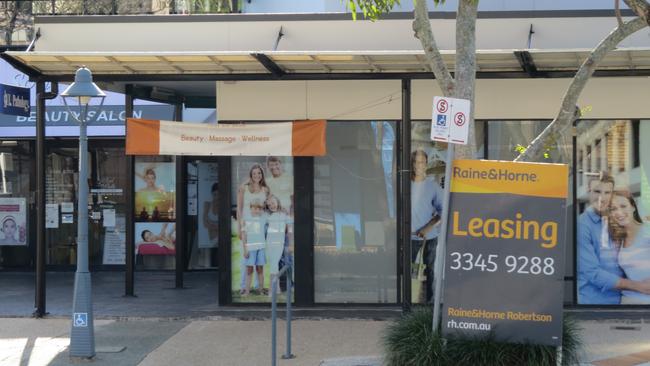 Almost every second shop has a for lease sign out the front at Mt Gravatt Central on Logan Rd. Photo: Kristy Muir