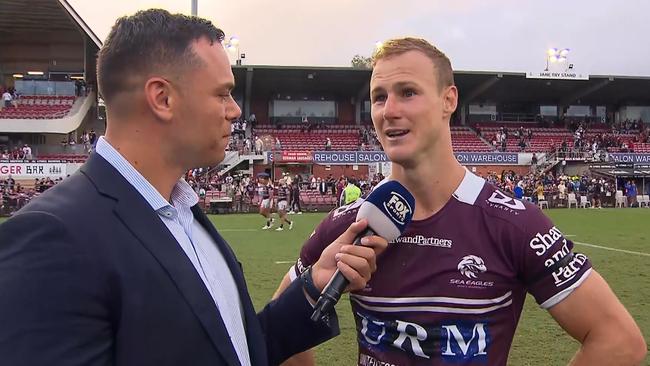 Daly Cherry-Evans speaks to Jake Duke.