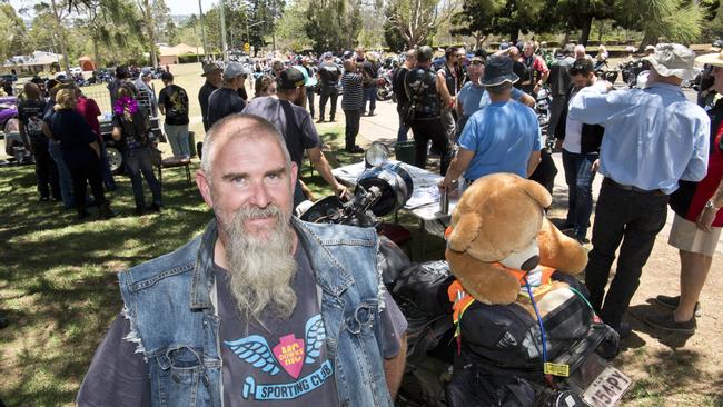 JJ Rodgers.  Downs Motorcycle Sporting Club toy run. Picture: Nev Madsen. Sunday 15th Dec, 2019