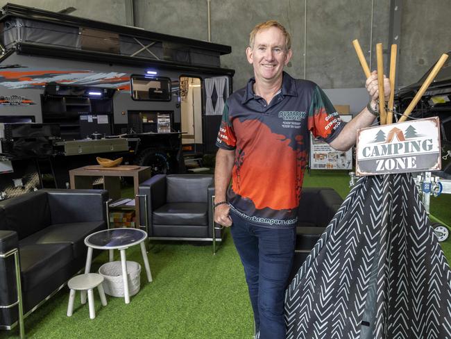 Austrack Campers owner Linden Lawson at their Caboolture showroom, Thursday, October 10, 2024 - Picture: Richard Walker