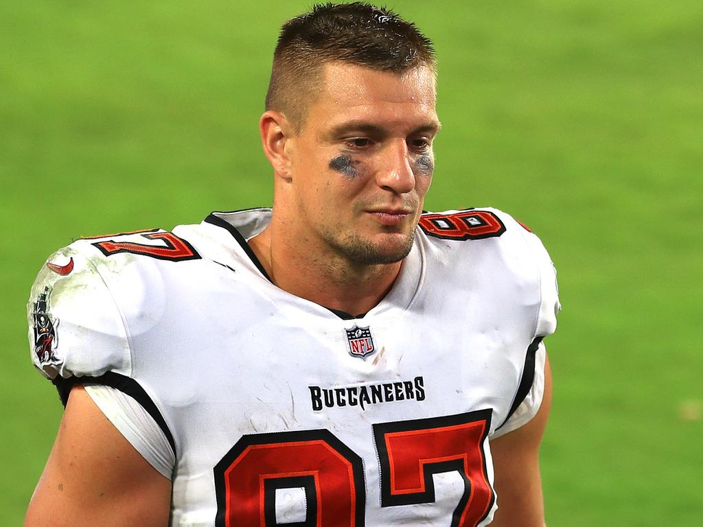 Gronkowski will take part in a trackside activation at Caulfield Racecourse on February 22. Picture: Getty Images