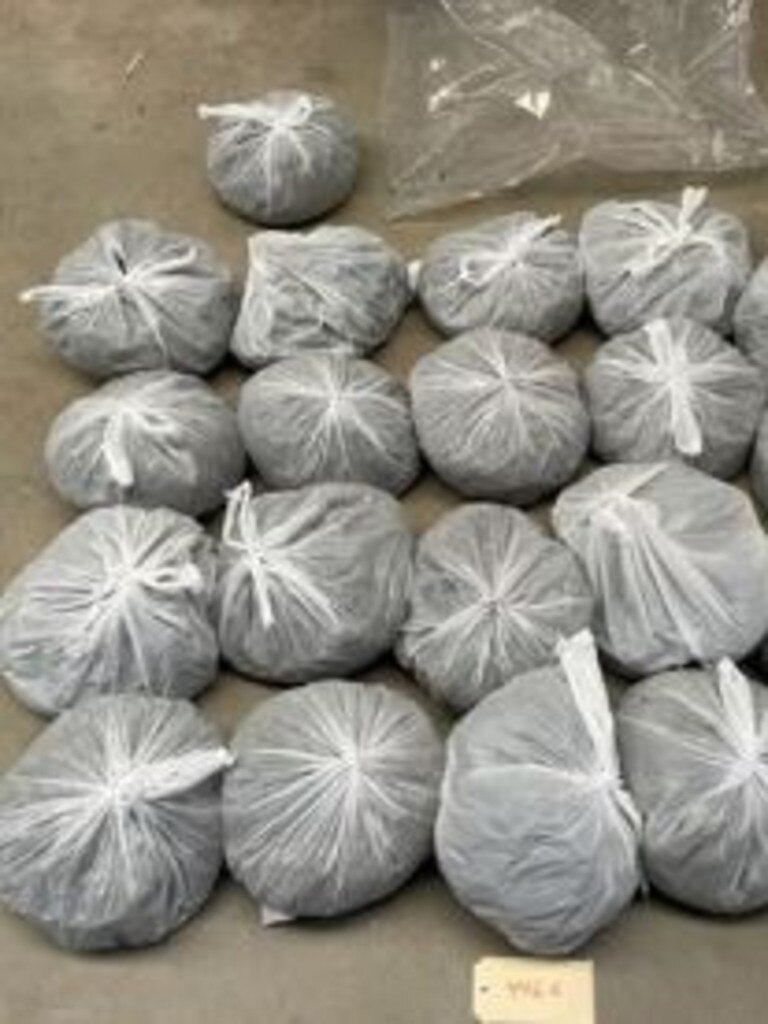 200kg of dried cannabis worth $1m was seized during raids of 13 Adelaide properties. Picture: SAPOL