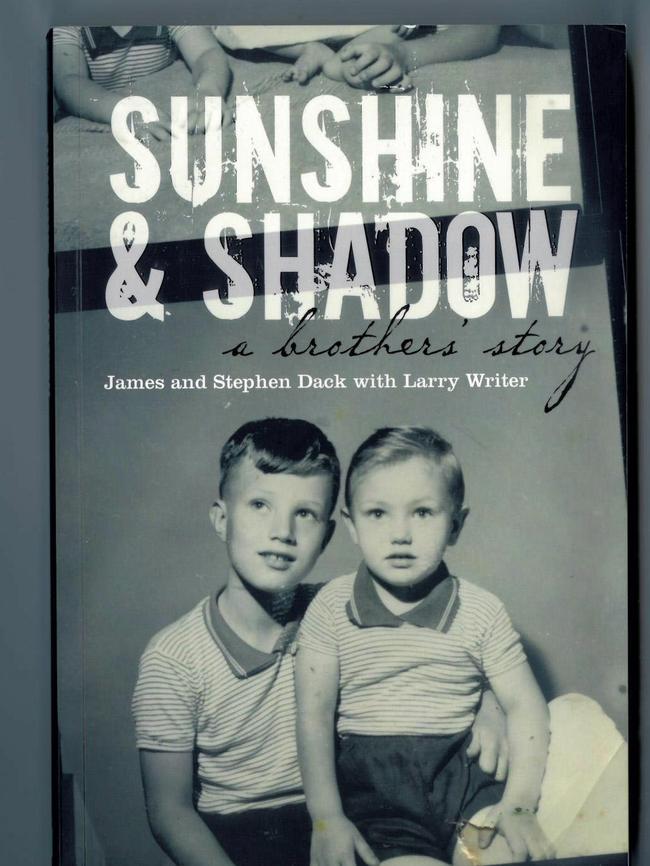 Cover of the book <i>Sunshine &amp; Shadow-A</i> brother’s story about James and Stephen Dack.