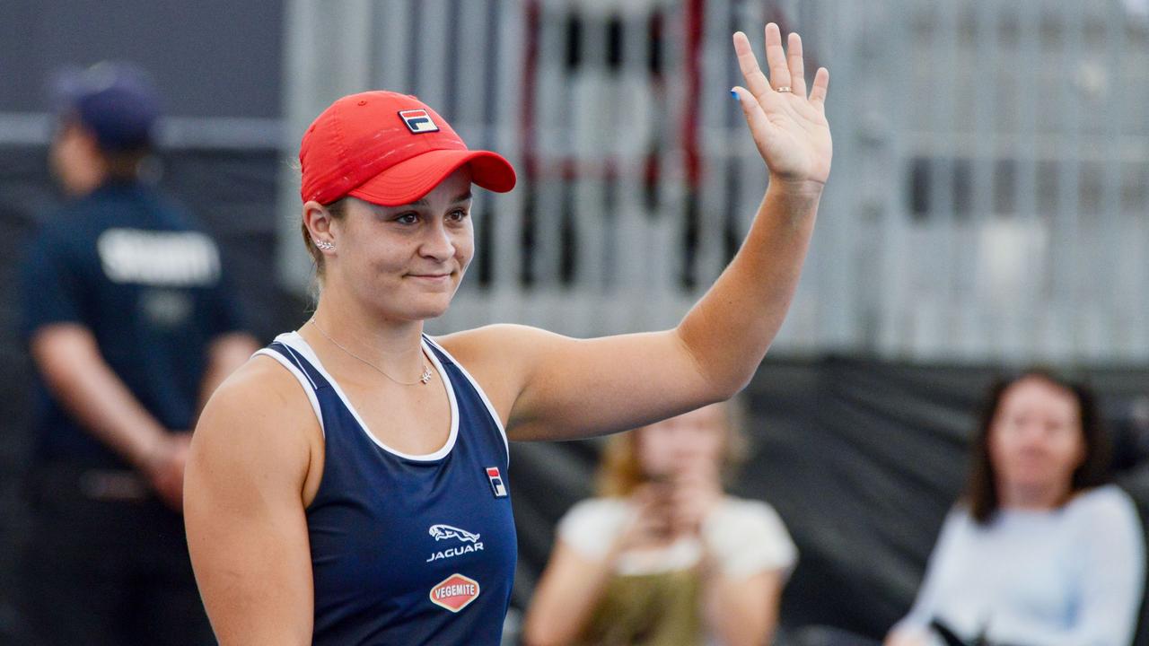 Ash Barty is in line for an Australian Open quarter-finals rematch with Petra Kvitova. (Photo by Brenton EDWARDS / AFP)