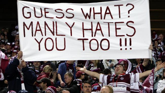 A banner during the 2011 NRL Grand Final between Manly and the Warriors, during which public favour was firmly for the Kiwi club.