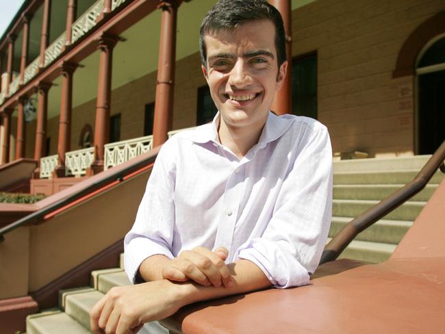 Mr Dastyari as Young Labor president at NSW Parliament House in Sydney.