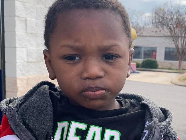 This 2-year-old boy knew how old he was, but not his name after being abandoned at a Goodwill drop-off in Southaven, Mississippi. Picture: Southaven Police Department