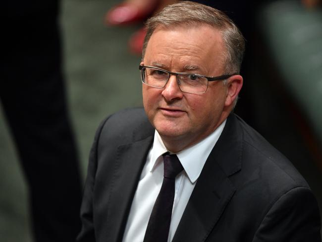 Shadow Minister for Infrastructure Anthony Albanese during a division suspend standing orders in the House of Representatives at Parliament House in Canberra, Tuesday, December 4, 2018. (AAP Image/Mick Tsikas) NO ARCHIVING