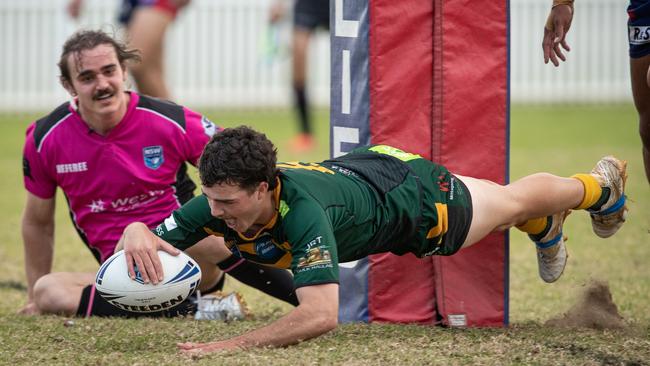 Loves a try: Liam Bayliss, dangerous from close range. Picture: Julian Andrews.