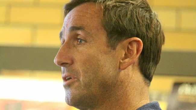 Rugby League Immortal Andrew Johns visited South Grafton High School on Monday to talk about his experience growing up with mental health issues. Picture: South Grafton High School