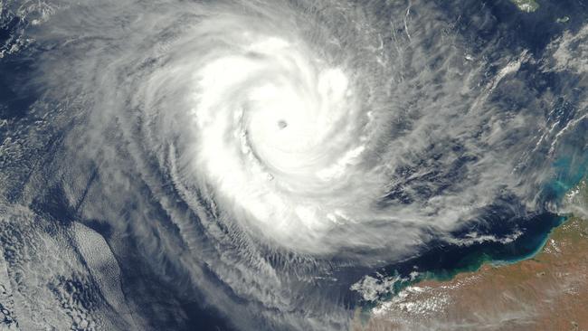 Cyclone Marcus pictured from space. Picture: NASA