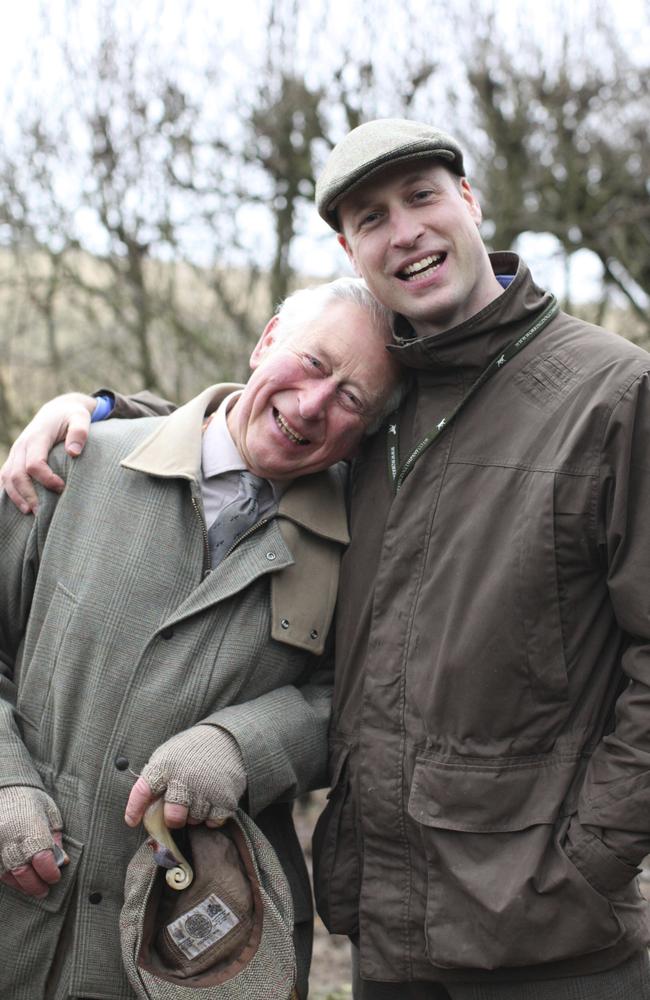 Britain's Prince Charles and Prince William pictured in an image released to mark both Father's Day Prince William's birthday. Picture: Kensington Palace via AP