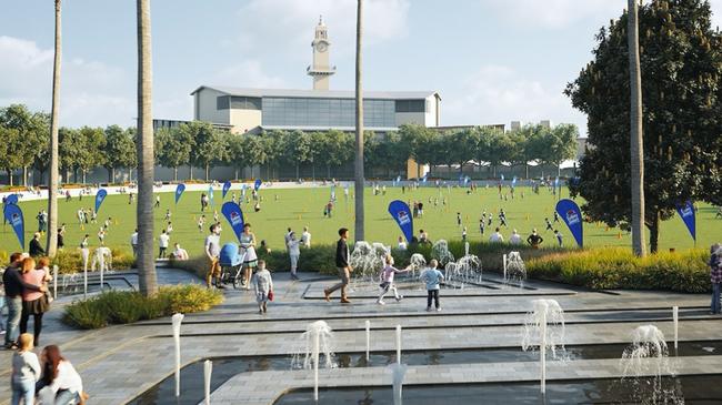 An artist’s impression of the $2 billion plan to turn the Entertainment Quarter at Moore Park into a mini-Hollywood and create 17,000 jobs.