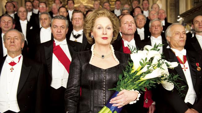 Meryl Streep plays former UK Prime Minister Margaret Thatcher in The Iron Lady.