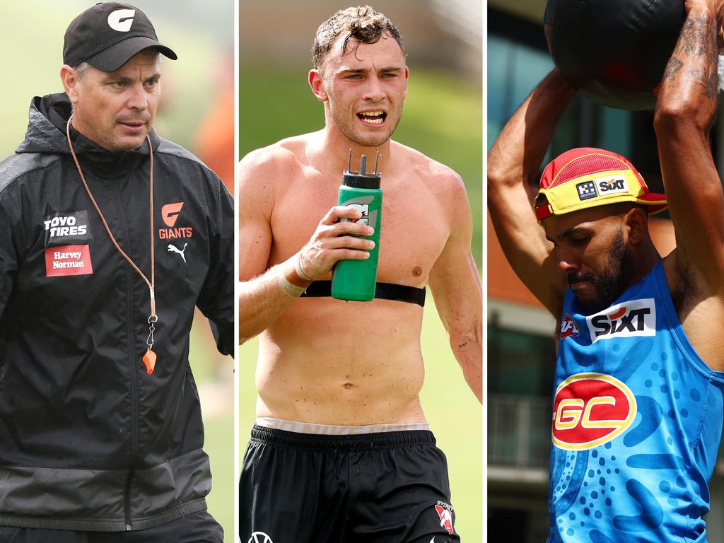 The captains have opened up on their hardest pre-season session.