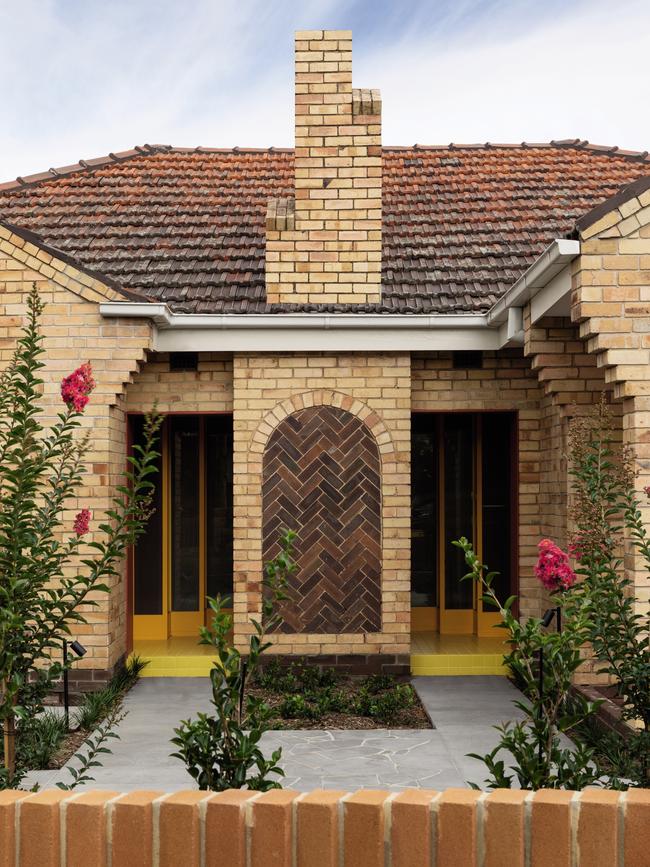 The original 1930s dwelling in Melbourne’s Moonee Ponds celebrates the playful ornamentation of the era. Picture Katherine Lu