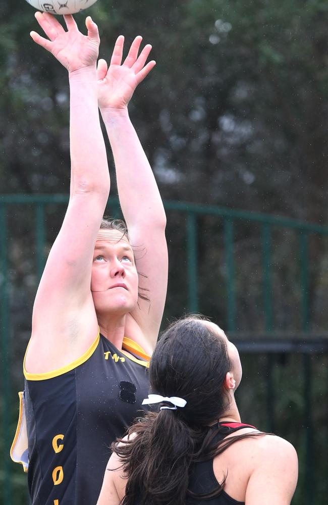 Netball A Grade GFL: Newtown &amp; Chilwell v Colac.Colac Goal shooter Michelle Winch Picture: Mark Wilson