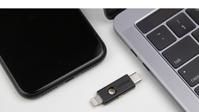 Yubico’s YibiKey 5Ci security key. Source: Supplied.