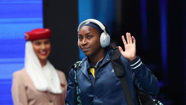 USA's Coco Gauff gets things underway on RLA. Picture: Getty