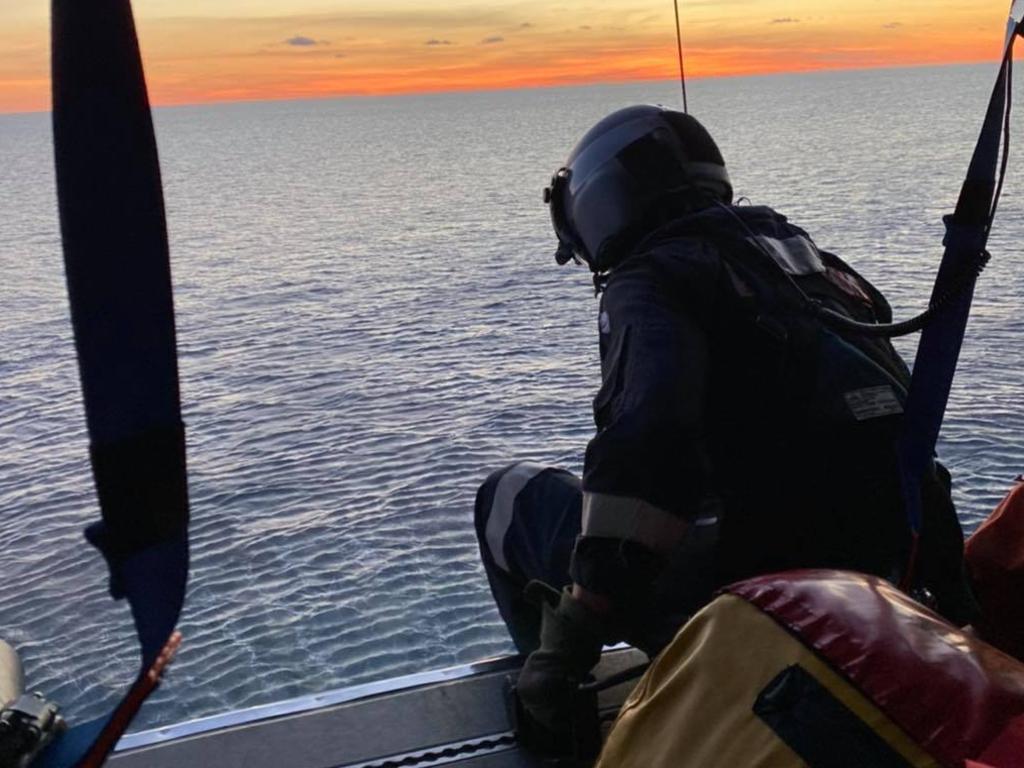 RACQ CQ Rescue have rescued a crew near Parker Reef in the early hours of Saturday morning. Picture: RACQ CQ Rescue