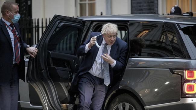 Boris Johnson returns to Downing Street on Tuesday. Picture: Getty Images