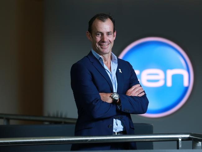 Ten CEO Paul Anderson said the network is very different than Seven and Nine and has a younger audience. Picture: Britta Campion/The Australian