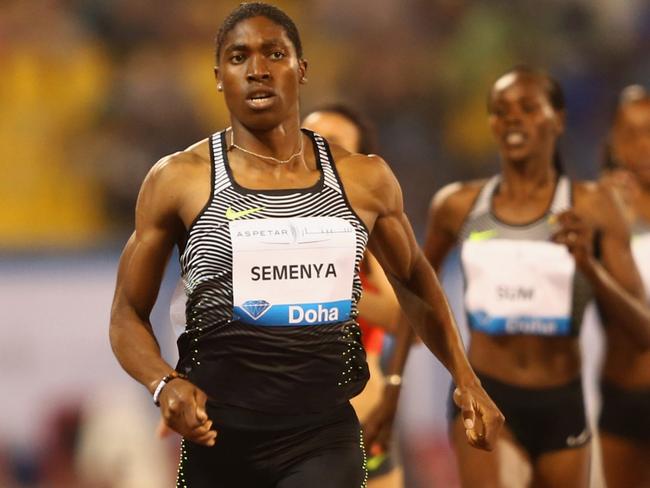 Caster Semenya smashes the women’s 800 metres final field at the Doha IAAF Diamond League meeting.