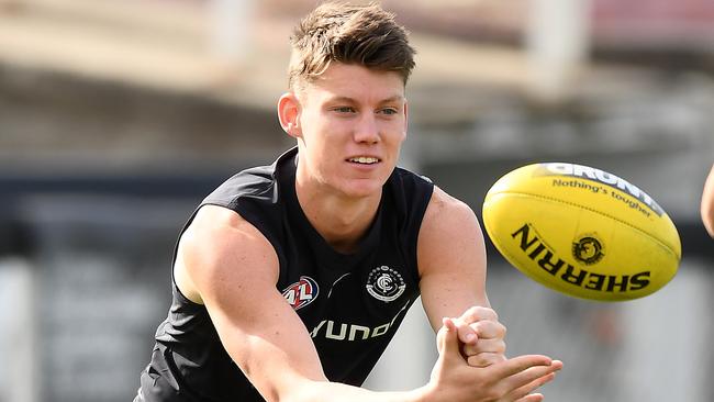 Sam Walsh has a bye this week and will be a popular trade to reach Lachie Neale Picture: Quinn Rooney/Getty Images.