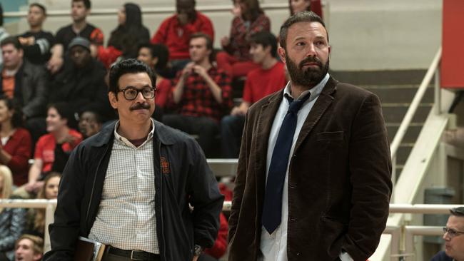 Al Madrigal and Ben Affleck in The Way Back.