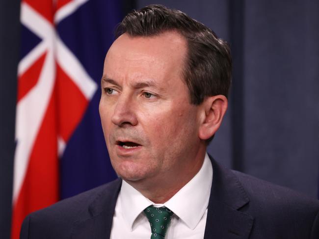 WA Premier Mark McGowan has indicated his state is unlikely to open its borders until 2022. Picture: Jackson Flindell/The West Australian