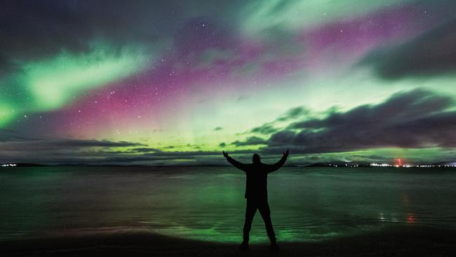 An Aurora Australis at Seven Mile Beach, Picture: BRIGHTON SEELEY