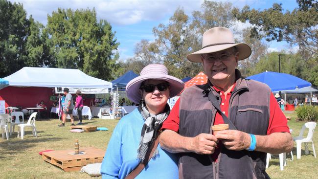 Denise and Rob Evans at Dalby's epic Delicious and Delightful Festival 2022. Picture: Emily Devon